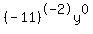 \"%28-11%29%5E-2y%5E0\"