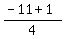 %28-11%2B1%29%2F4