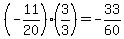 %28-11%2F20%29%283%2F3%29=-33%2F60