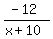 %28-12%29%2F%28x%2B10%29+