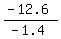%28-12.6%29%2F%28-1.4%29
