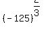 %28-125%29%5E%282%2F3%29+