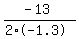 %28-13%29%2F%282%2A-1.3%29