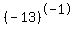 %28-13%29%5E-1
