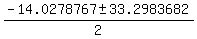 %28-14.0278767%2B-+33.2983682%29%2F2+