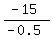 %28-15%29%2F%28-0.5%29