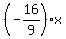 %28-16%2F9%29x