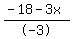 %28-18-3x%29%2F-3