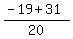 %28-19+%2B+31%29%2F20