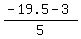 %28-19.5-3%29%2F5