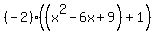 %28-2%29%28%28x%5E2-6x%2B9%29%2B1%29