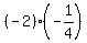 %28-2%29%2A%28-1%2F4%29