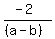 %28-2%29%2F%28%28a-b%29%29
