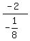 %28-2%29%2F%28-1%2F8%29