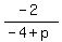 %28-2%29%2F%28-4%2Bp%29