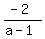%28-2%29%2F%28a-1%29