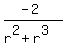 %28-2%29%2F%28r%5E2%2Br%5E3%29