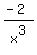 %28-2%29%2Fx%5E3