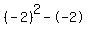 %28-2%29%5E2--2