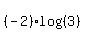 %28-2%29log%28%283%29%29