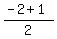 %28-2%2B1%29%2F2