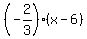 %28-2%2F3%29%2A%28x-6%29