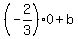 %28-2%2F3%29%2A0+%2B+b