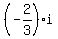 %28-2%2F3%29i