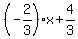 %28-2%2F3%29x%2B4%2F3