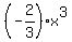 %28-2%2F3%29x%5E3
