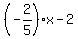 %28-2%2F5%29x-2%29