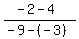 %28-2-4%29%2F%28-9-%28-3%29%29