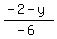 %28-2-y%29%2F%28-6%29