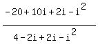 %28-20%2B10i%2B2i-i%5E2%29%2F%284-2i%2B2i-i%5E2%29
