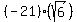 %28-21%29%28sqrt%286%29%29