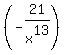 %28-21%2Fx%5E13%29
