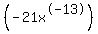 %28-21x%5E-13%29