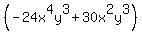 %28-24x%5E4y%5E3%2B30x%5E2y%5E3%29