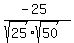 %28-25%29%2F%28sqrt%2825%29%2Asqrt%2850%29%29