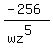 %28-256%29%2F%28wz%5E5%29