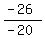 %28-26%29%2F%28-20%29