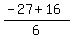 %28-27%2B+16%29%2F6