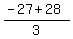 %28-27+%2B+28%29%2F3%29