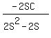 %28-2SC%29%2F%282S%5E2-2S%29