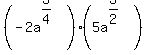 %28-2a%5E%283%2F4%29%29%285a%5E%283%2F2%29%29