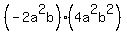 %28-2a%5E2b%29%284a%5E2b%5E2%29