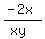 %28-2x%29%2F%28%2Bxy%29