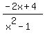 %28-2x%2B4%29%2F%28x%5E2+-1%29