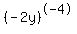 %28-2y%29%5E-4