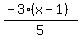 %28-3%28x-1%29%29%2F5